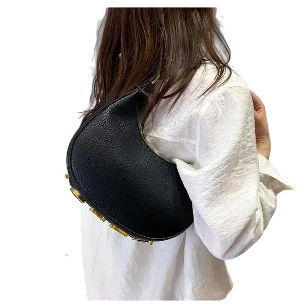 Fendi Monogram Crescent Shoulder Bag