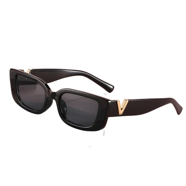 V-Frame Luxe Rectangle Sunglasses