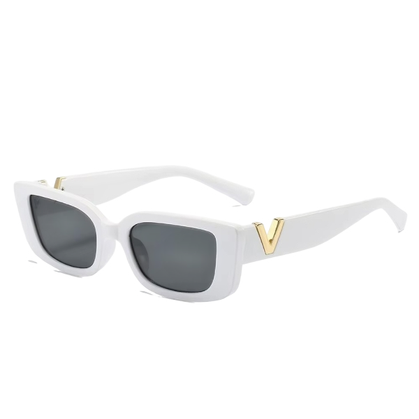 V-Frame Luxe Rectangle Sunglasses
