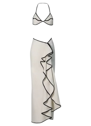 Miami Bold - Ruffle Trim Set