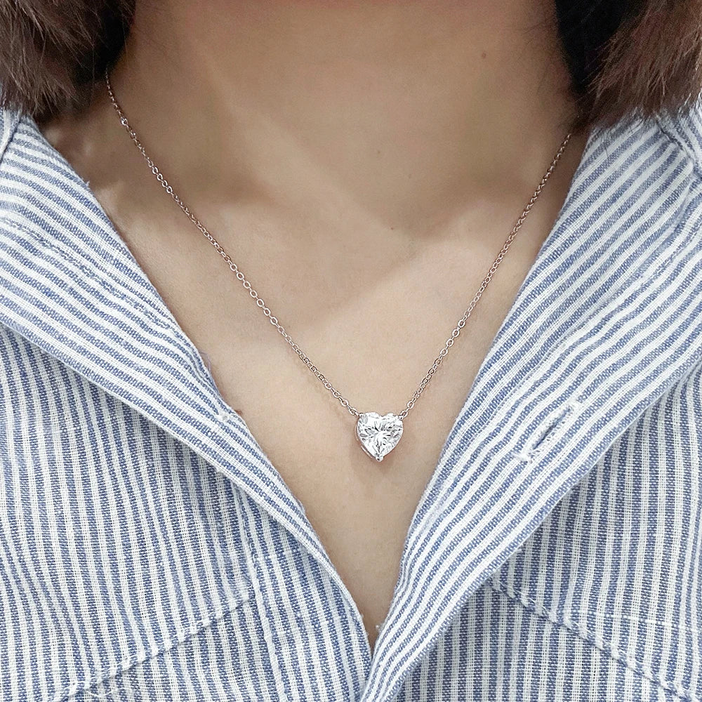 Radiant Heart Diamond Pendant