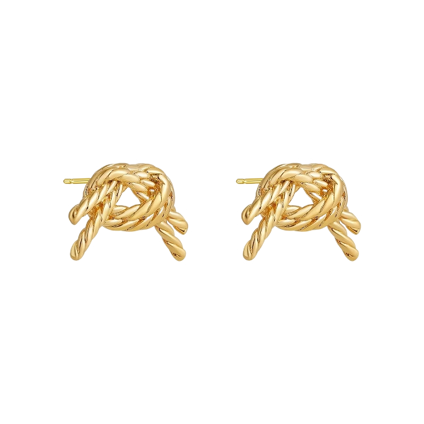 Texture Gold Plated Earrings
