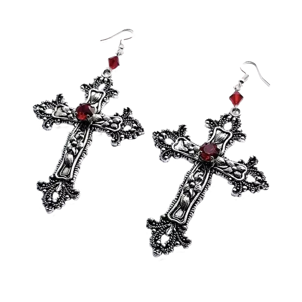Goth Large Earrings