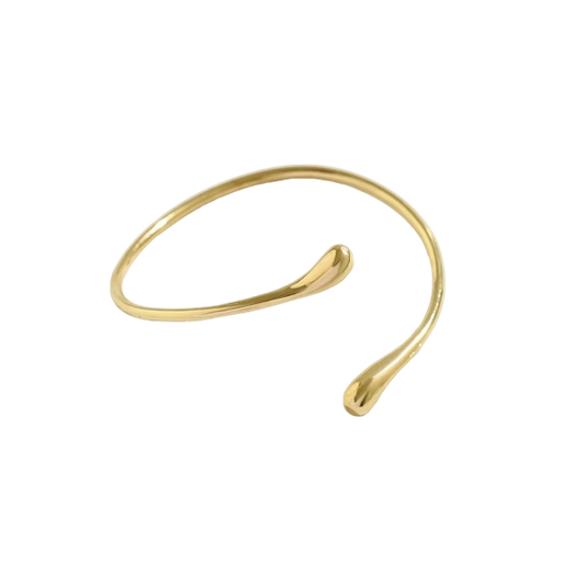 Vintage Water Drop Open Cuff Bangles
