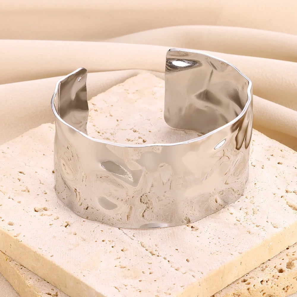 Irregular Open Cuff Bangles