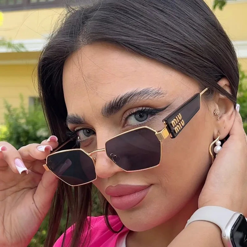 MIU MIU | Black/Gold Sunglasses