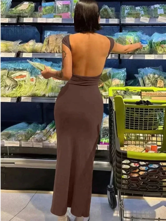 Backless Maxi Dress