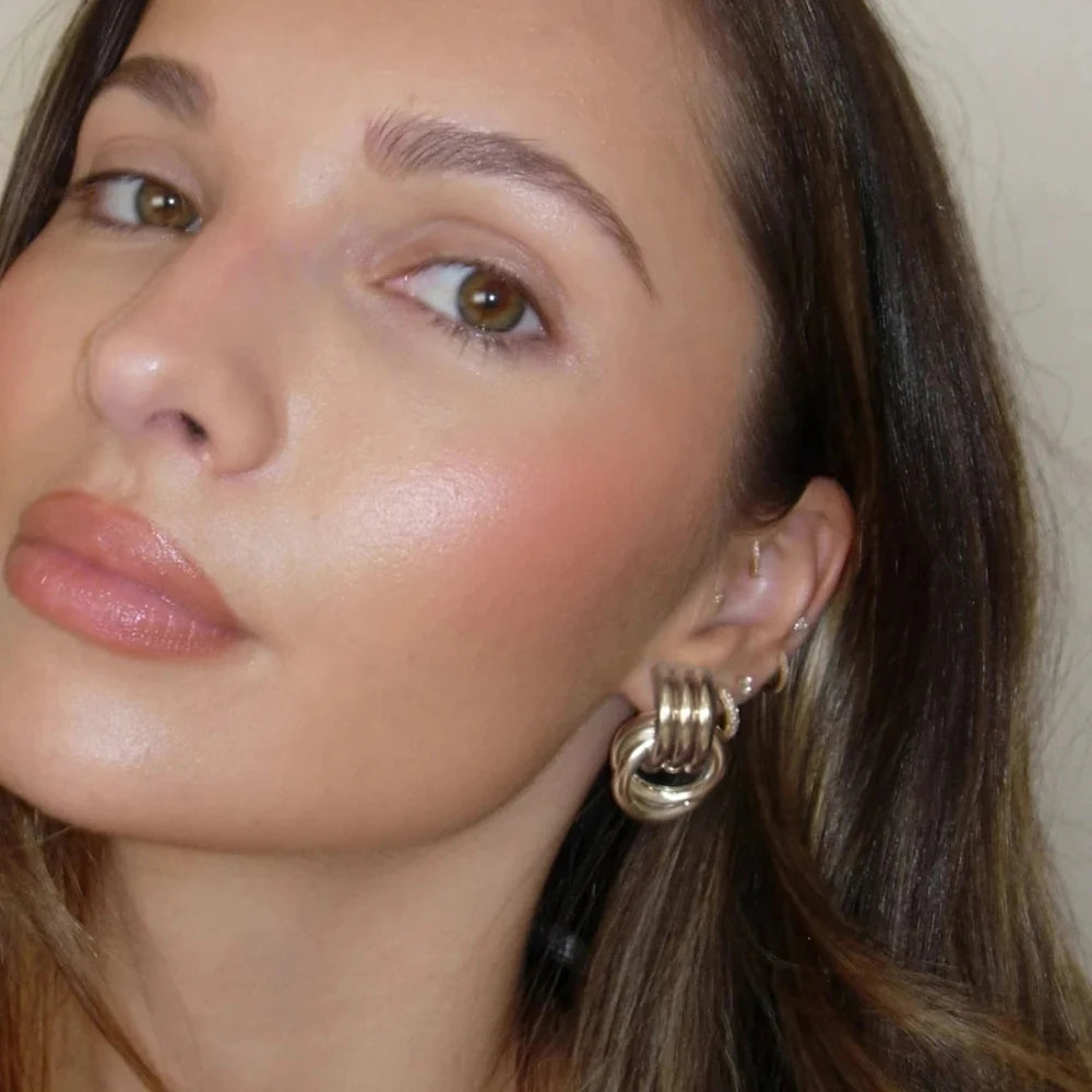 Texture Gold Plated Earrings