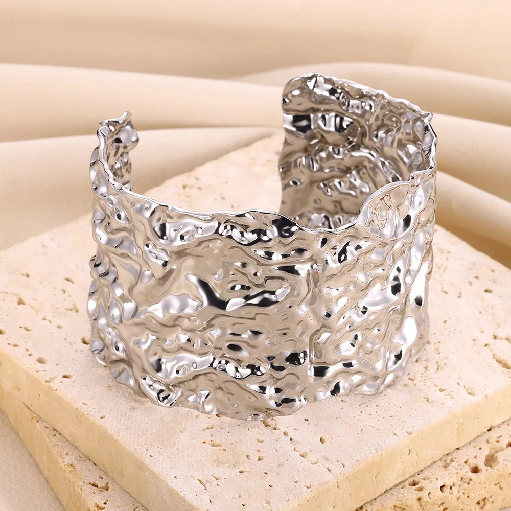 Irregular Open Cuff Bangles