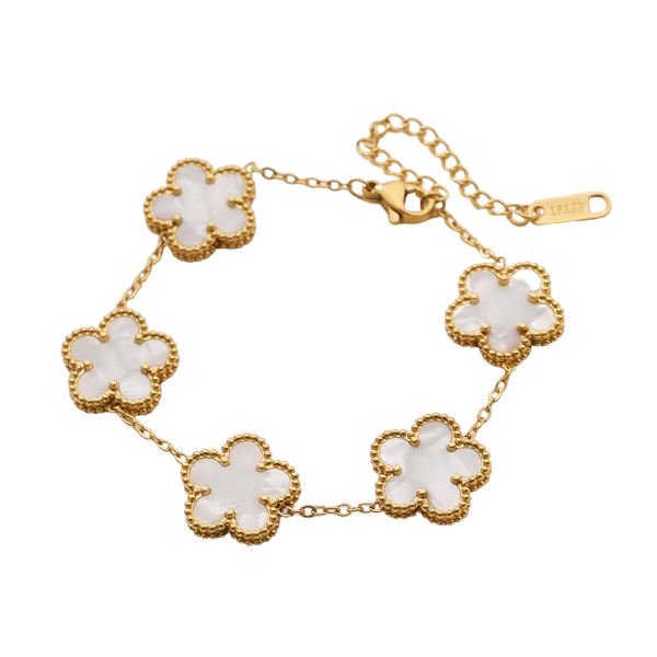 Golden Noir Clover Bracelet